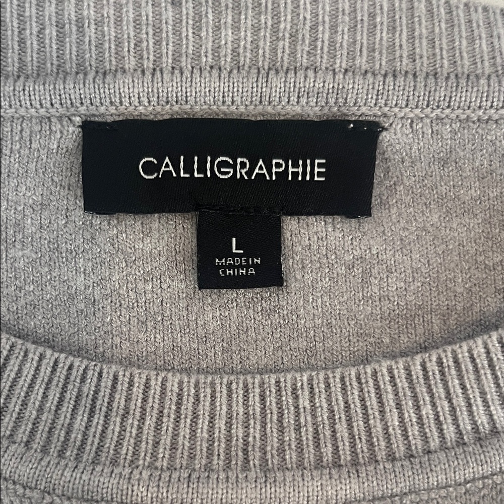 Women's Gray Football Patterned Sweater - Picture 7 of 10